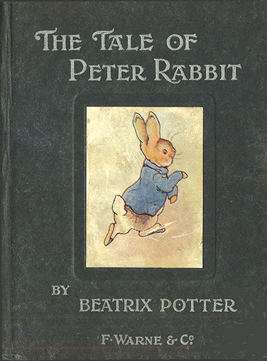 The first edition book of ‟Peter Rabbit” by  Beatrix Potter