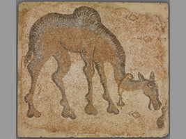 Mosaic Fragment with Grazing Camel, 5th century A.D.